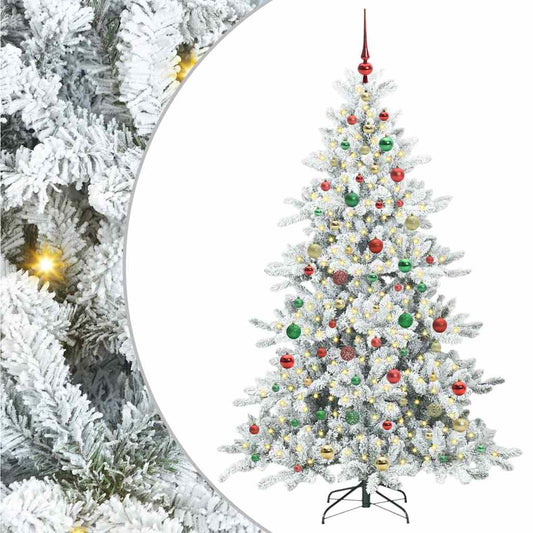 Künstlicher klappbarer Weihnachtsbaum mit 300 LEDs 180 cm PVC