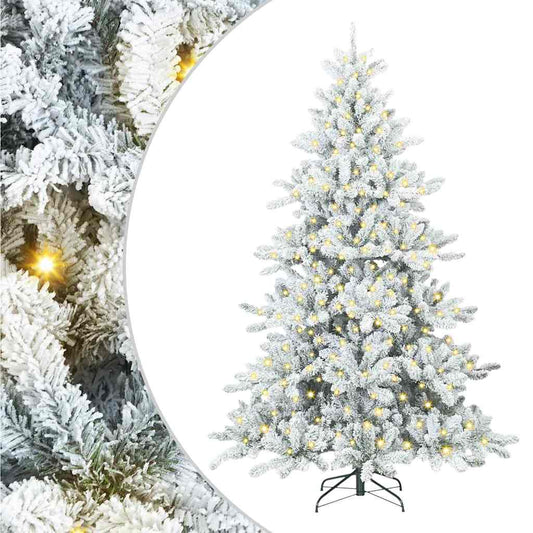 Künstlicher klappbarer Weihnachtsbaum mit 300 LEDs 210 cm PVC
