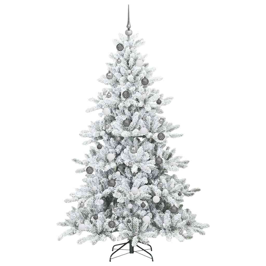Künstlicher klappbarer Weihnachtsbaum mit 300 LEDs 210 cm PVC