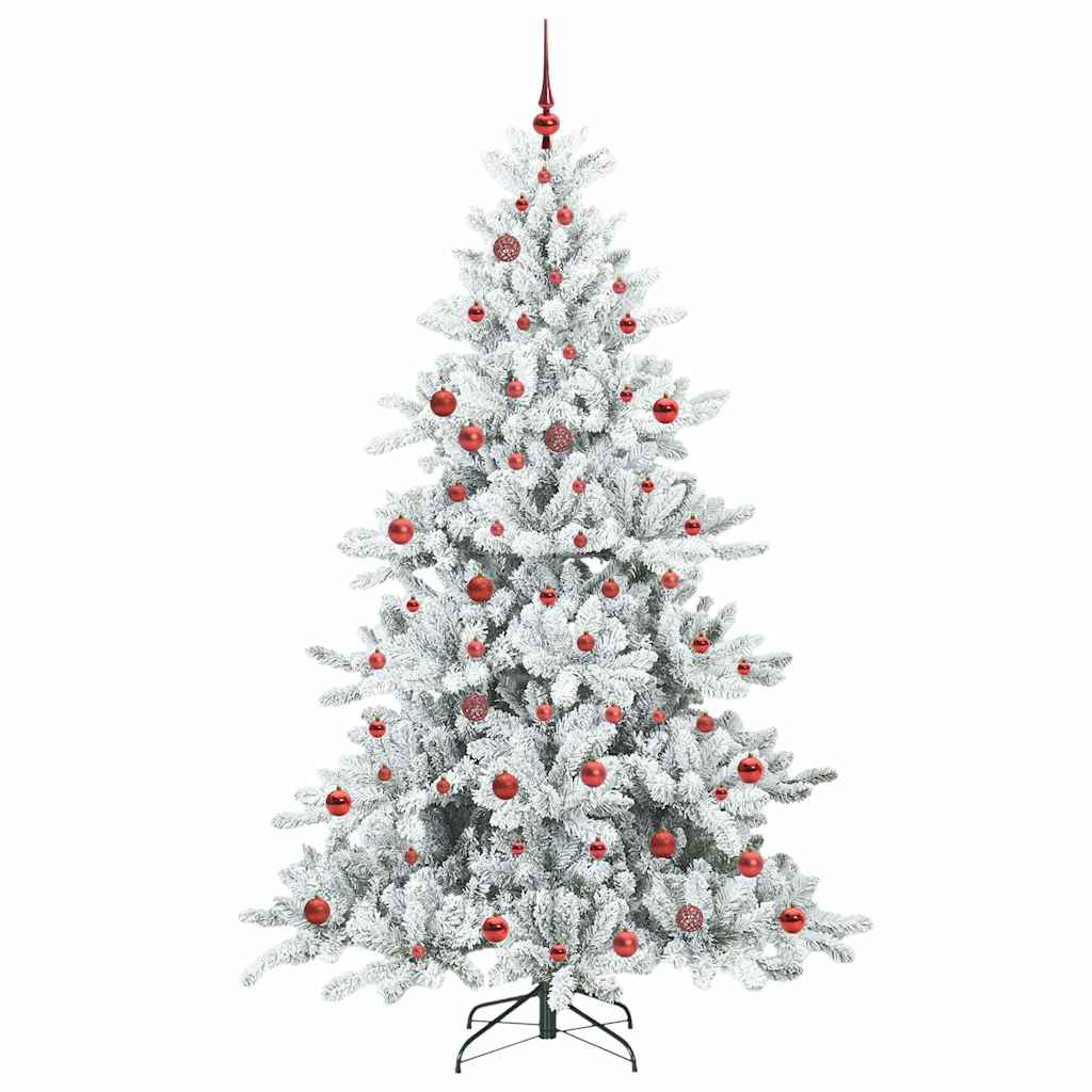 Künstlicher klappbarer Weihnachtsbaum mit 300 LEDs 210 cm PVC