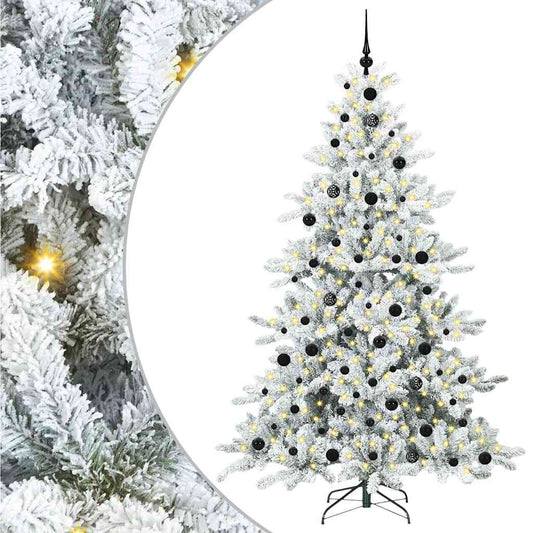 Künstlicher klappbarer Weihnachtsbaum mit 300 LEDs 210 cm PVC
