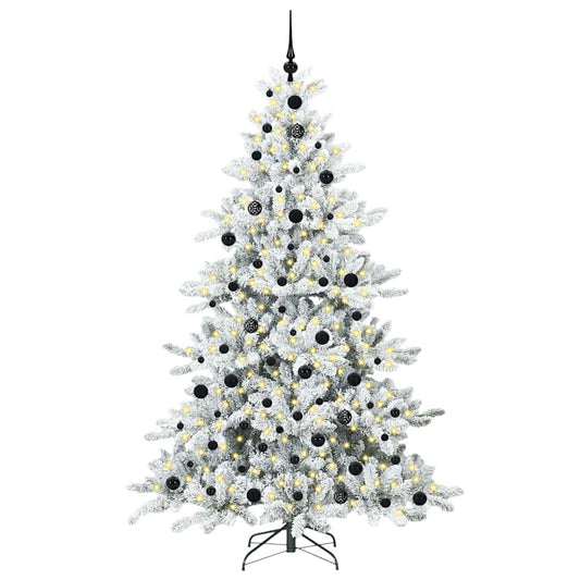 Künstlicher klappbarer Weihnachtsbaum mit 300 LEDs 210 cm PVC