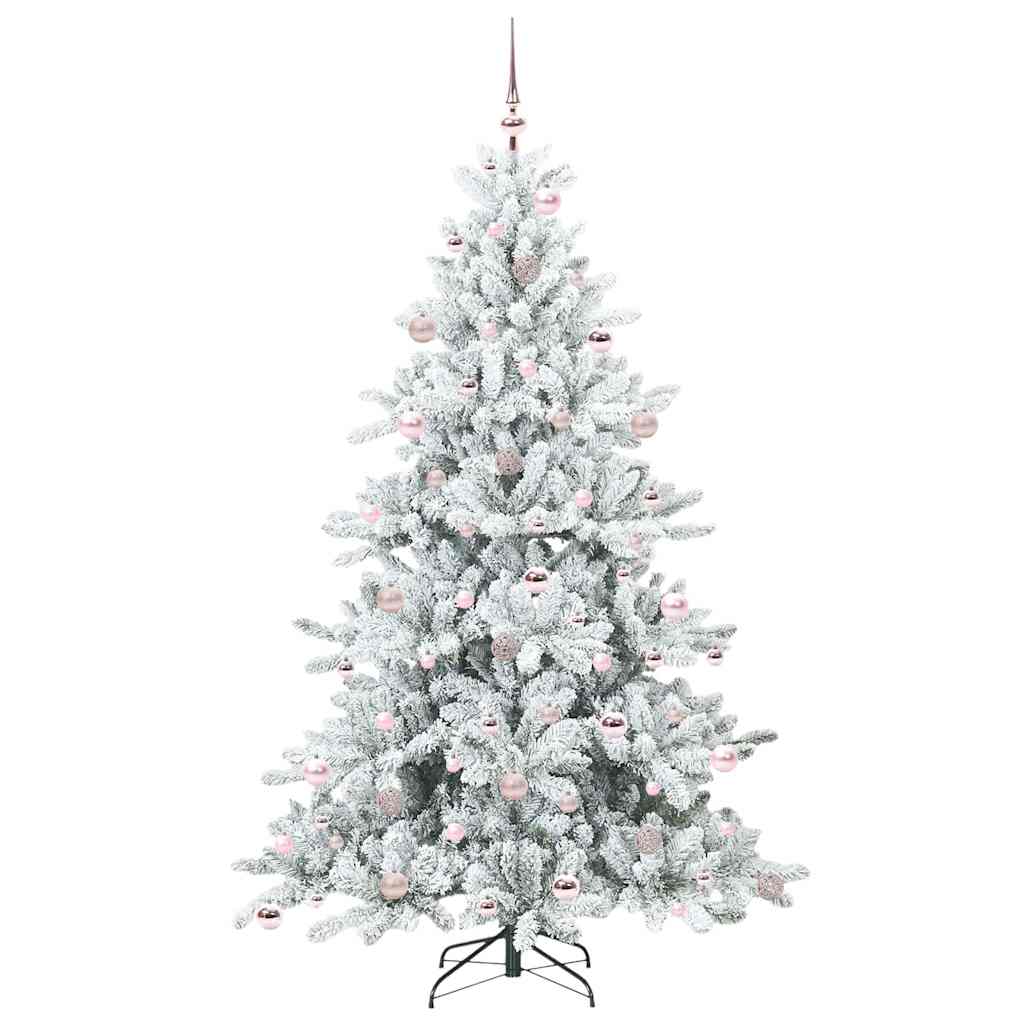 Künstlicher klappbarer Weihnachtsbaum mit 300 LEDs 210 cm PVC