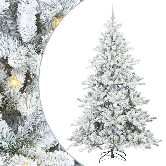 Künstlicher klappbarer Weihnachtsbaum mit 300 LEDs 210 cm PVC