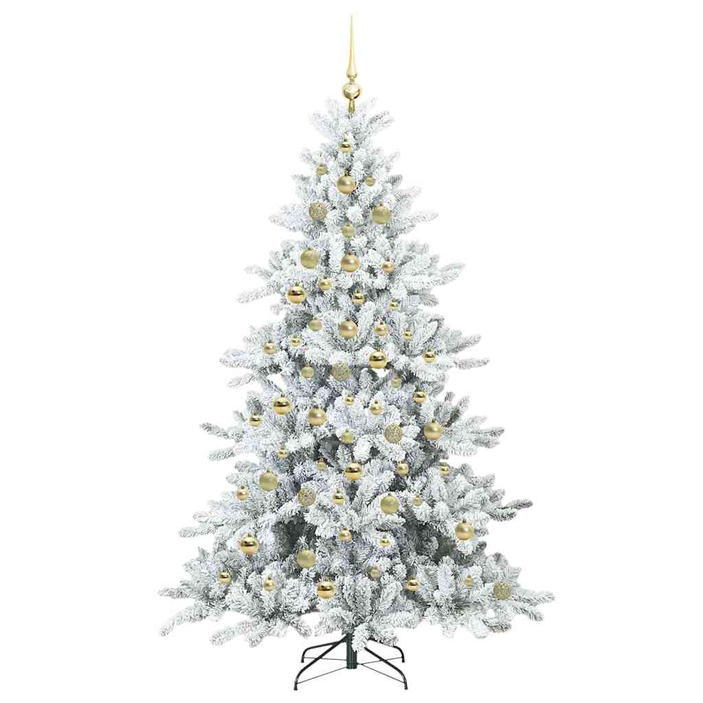 Künstlicher klappbarer Weihnachtsbaum mit 300 LEDs 210 cm PVC