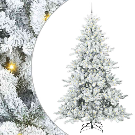 Künstlicher klappbarer Weihnachtsbaum mit 300 LEDs 210 cm PVC