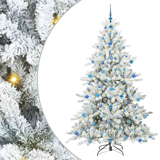 Künstlicher klappbarer Weihnachtsbaum mit 300 LEDs 210 cm PVC
