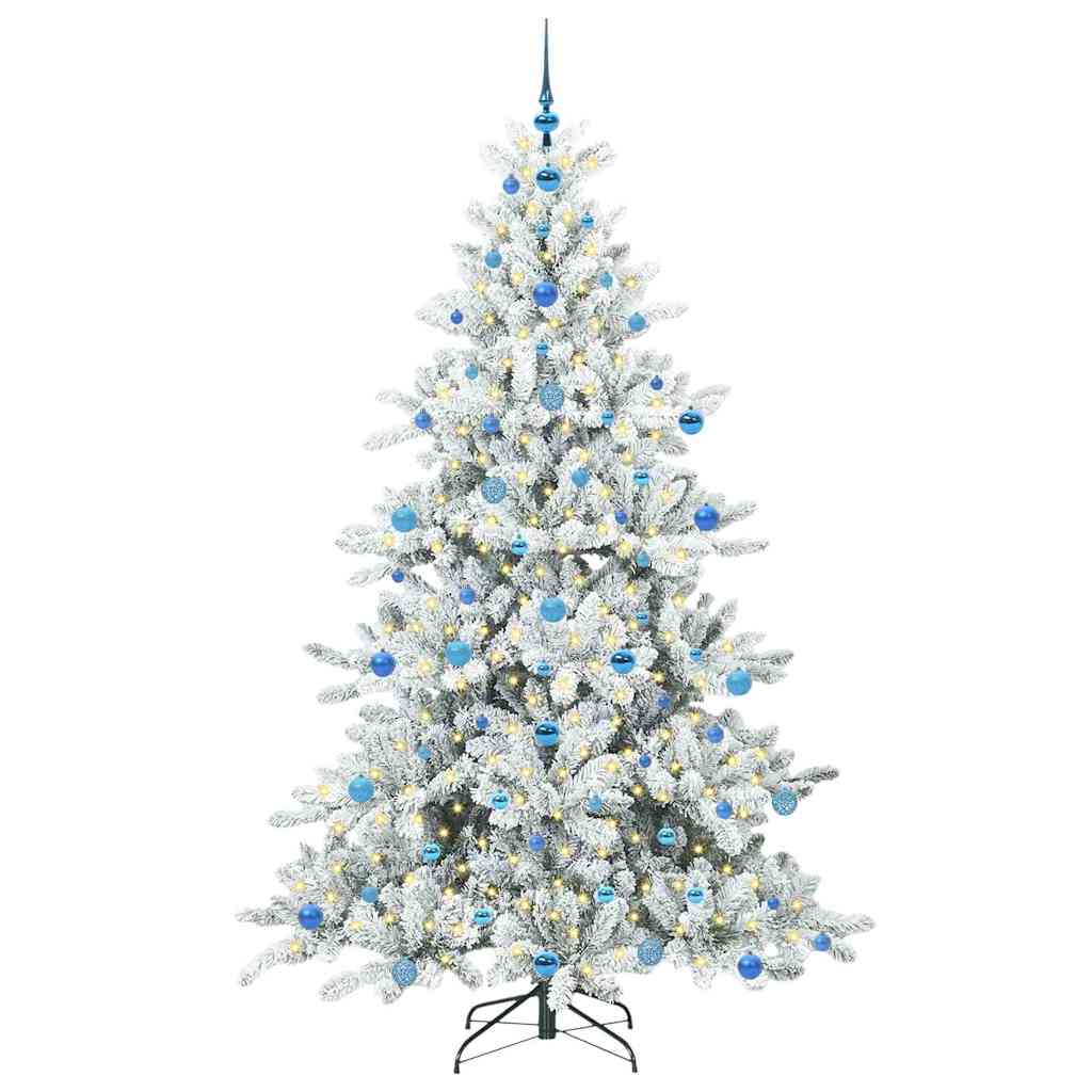 Künstlicher klappbarer Weihnachtsbaum mit 300 LEDs 210 cm PVC