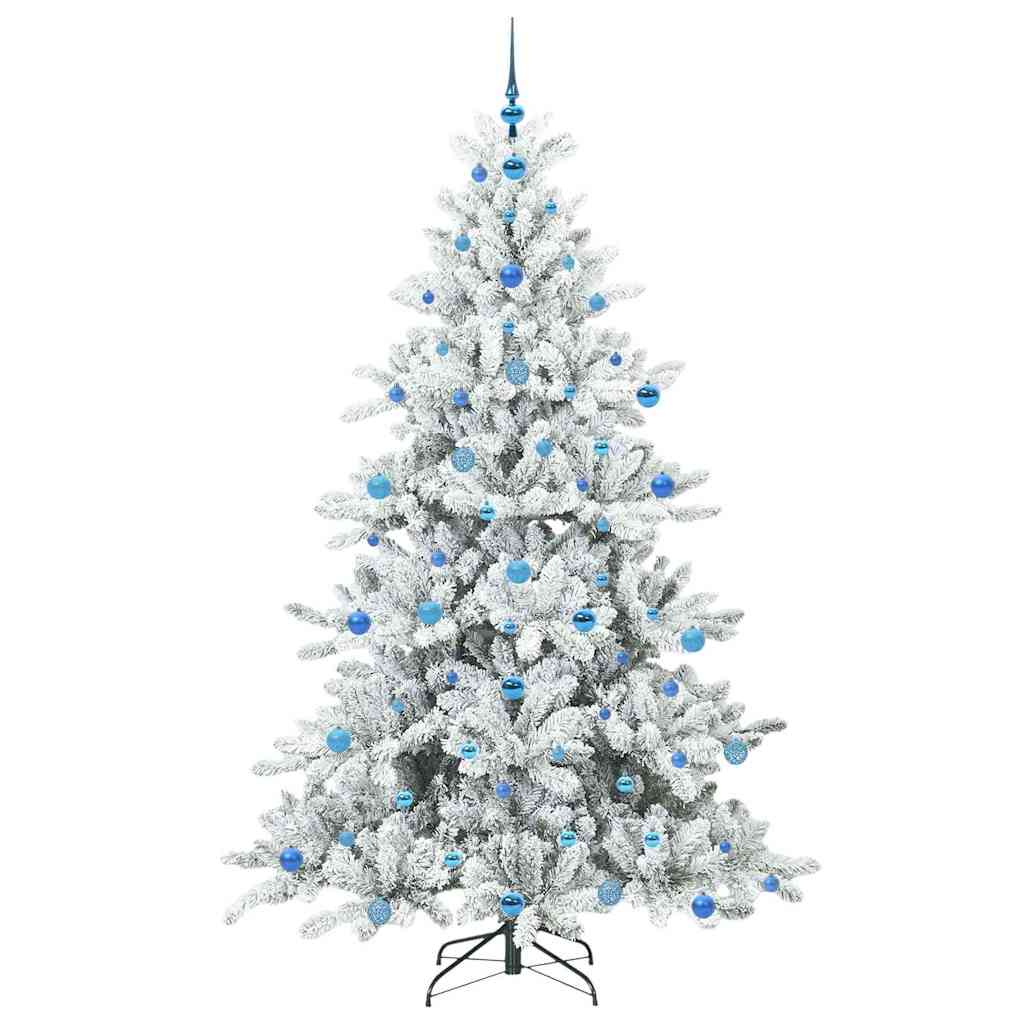 Künstlicher klappbarer Weihnachtsbaum mit 300 LEDs 210 cm PVC