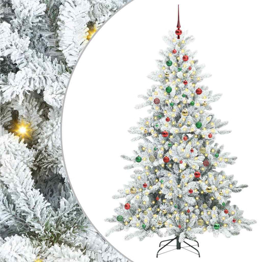 Künstlicher klappbarer Weihnachtsbaum mit 300 LEDs 210 cm PVC