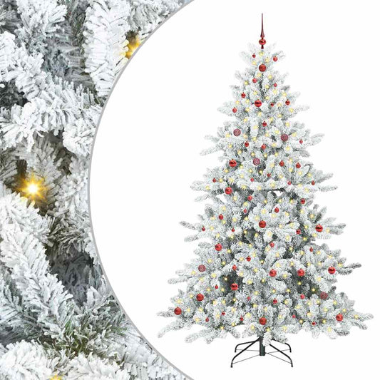 Künstlicher klappbarer Weihnachtsbaum mit 300 LEDs 240 cm PVC