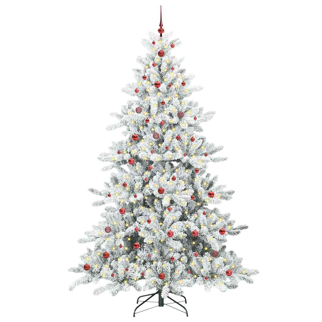 Künstlicher klappbarer Weihnachtsbaum mit 300 LEDs 240 cm PVC