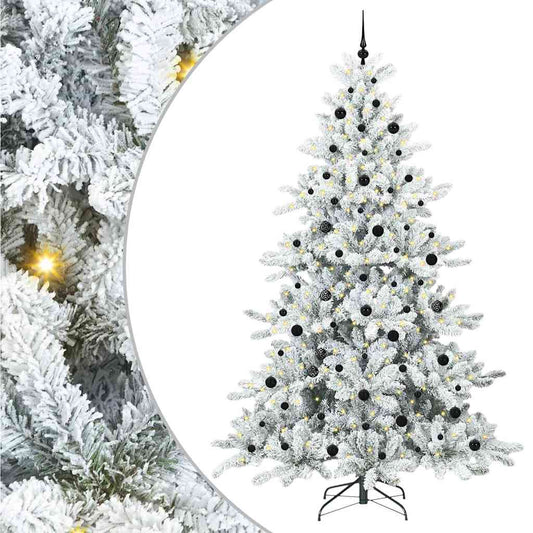 Künstlicher klappbarer Weihnachtsbaum mit 300 LEDs 240 cm PVC
