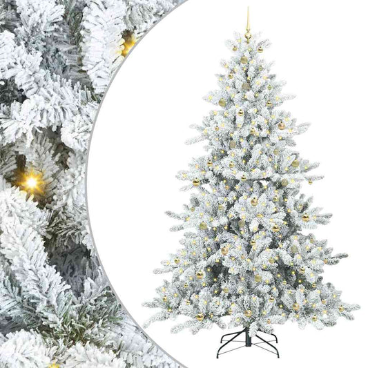 Künstlicher klappbarer Weihnachtsbaum mit 300 LEDs 240 cm PVC