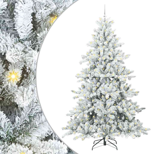Künstlicher klappbarer Weihnachtsbaum mit 300 LEDs 240 cm PVC