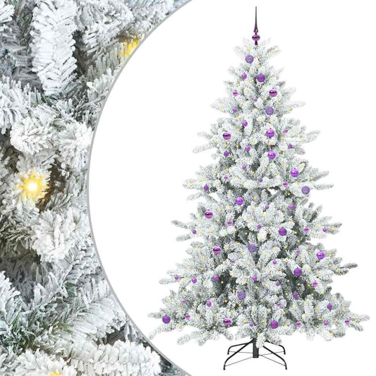 Künstlicher klappbarer Weihnachtsbaum mit 300 LEDs 240 cm PVC