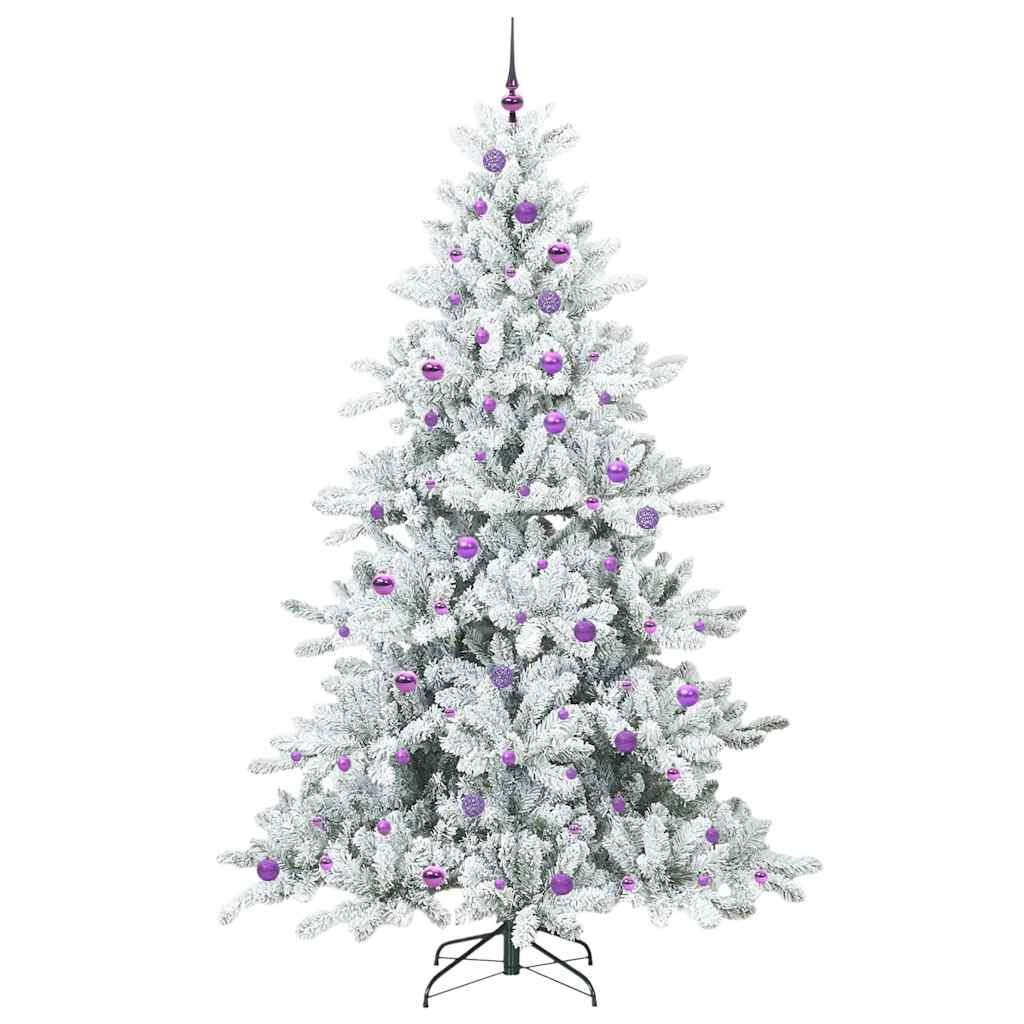 Künstlicher klappbarer Weihnachtsbaum mit 300 LEDs 240 cm PVC