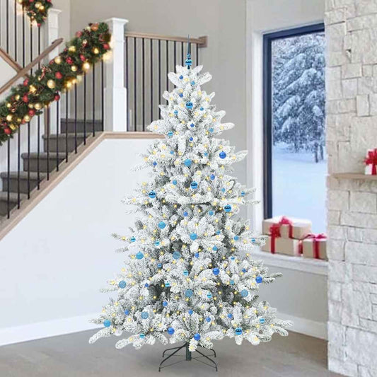 Künstlicher klappbarer Weihnachtsbaum mit 300 LEDs 240 cm PVC