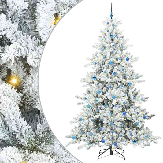 Künstlicher klappbarer Weihnachtsbaum mit 300 LEDs 240 cm PVC