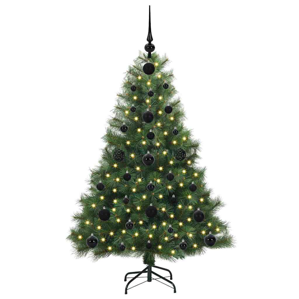 Künstlicher Weihnachtsbaum mit 150 LEDs Grün 120 cm PE und PVC