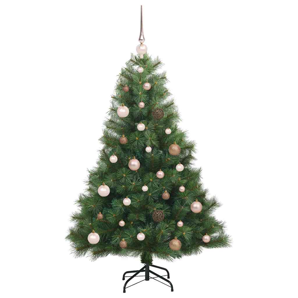 Künstlicher Weihnachtsbaum mit 150 LEDs Grün 150 cm PE und PVC