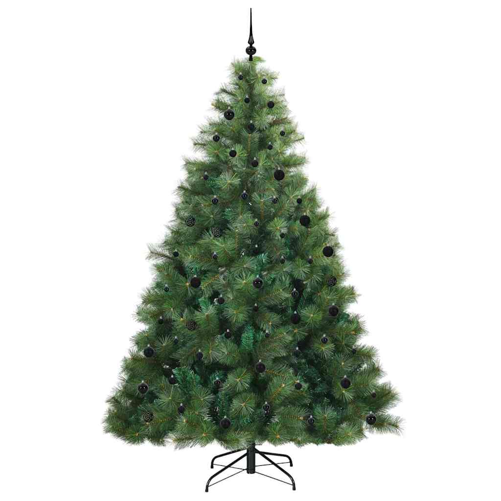 Künstlicher Weihnachtsbaum mit 300 LEDs Grün 240 cm PE und PVC