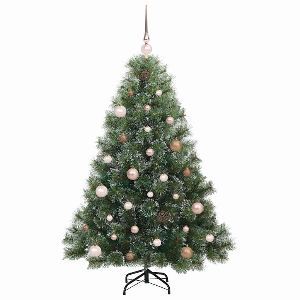 Künstlicher Weihnachtsbaum mit 150 LEDs Grün 150 cm PE und PVC