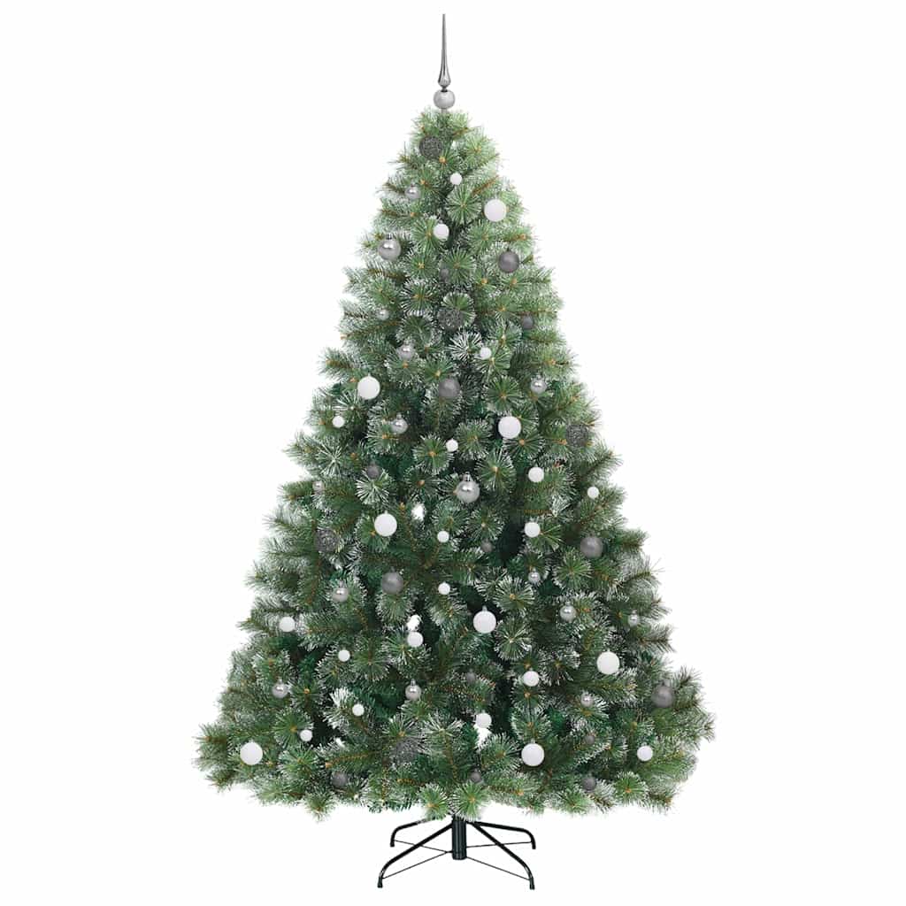 Künstlicher Weihnachtsbaum mit 300 LEDs Grün 240 cm PE und PVC