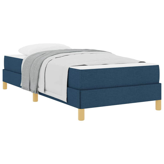 Boxspringbett Blau 100 x 200 cm Stoff