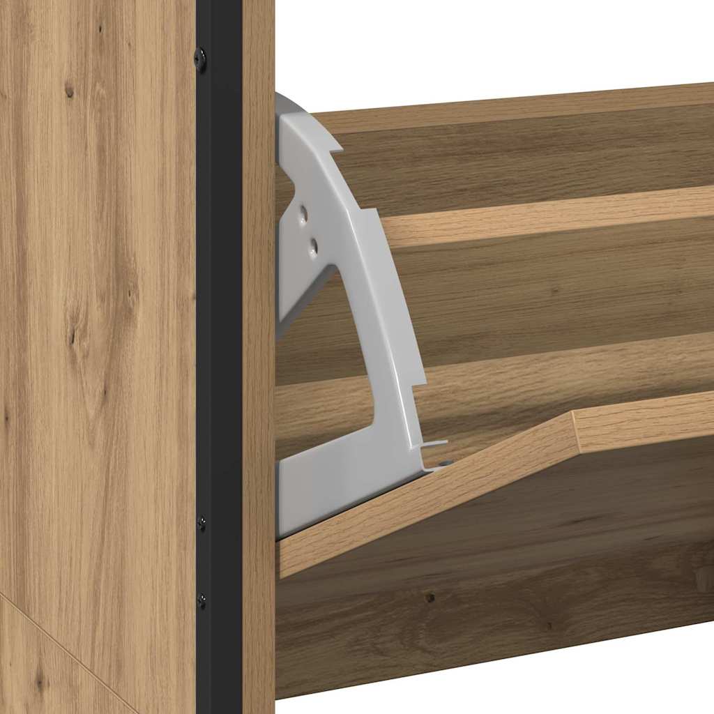 Schuhschrank Artisan-Eiche 100 x 34 x 112 cm Holzwerkstoff