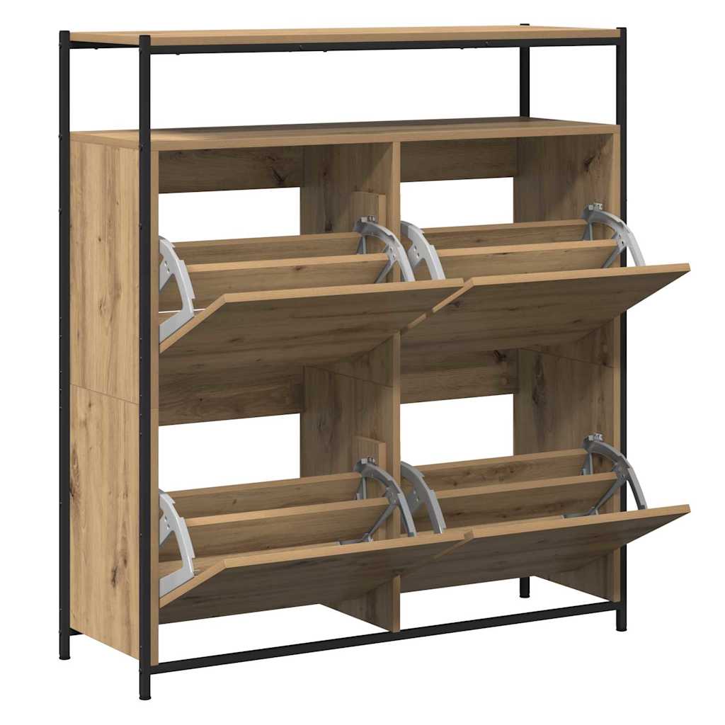 Schuhschrank Artisan-Eiche 100 x 34 x 112 cm Holzwerkstoff