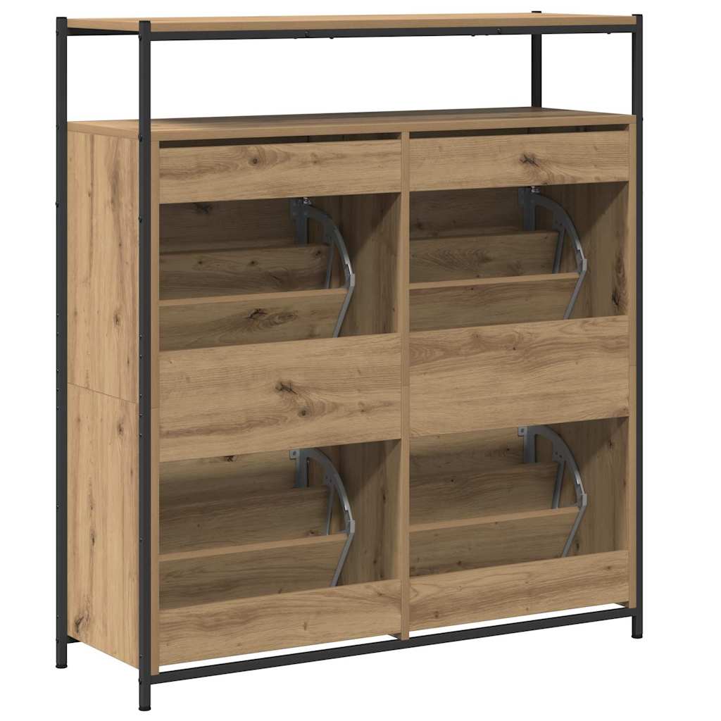 Schuhschrank Artisan-Eiche 100 x 34 x 112 cm Holzwerkstoff