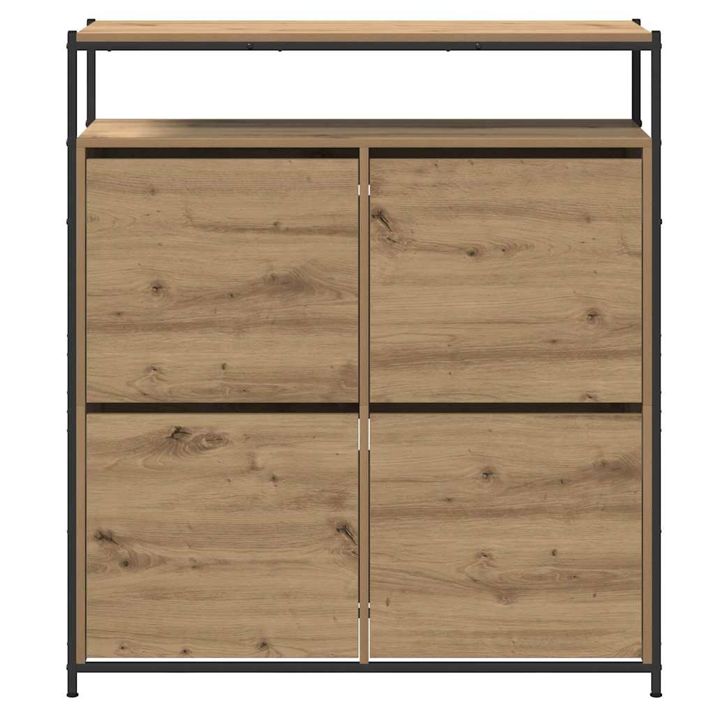 Schuhschrank Artisan-Eiche 100 x 34 x 112 cm Holzwerkstoff