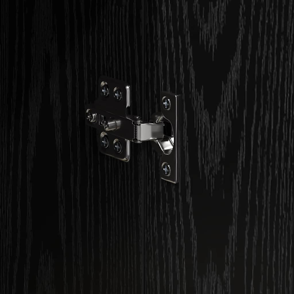 Hochschrank Schwarze Eiche 70 x 35 x 180 cm Holzwerkstoff