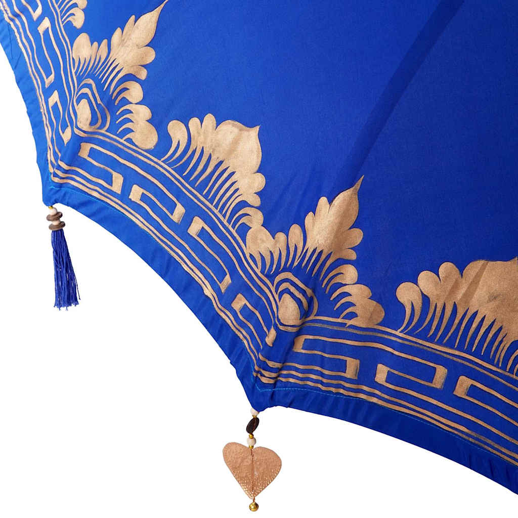 Balinesischer Sonnenschirm 260 Blau 180-190 cm
