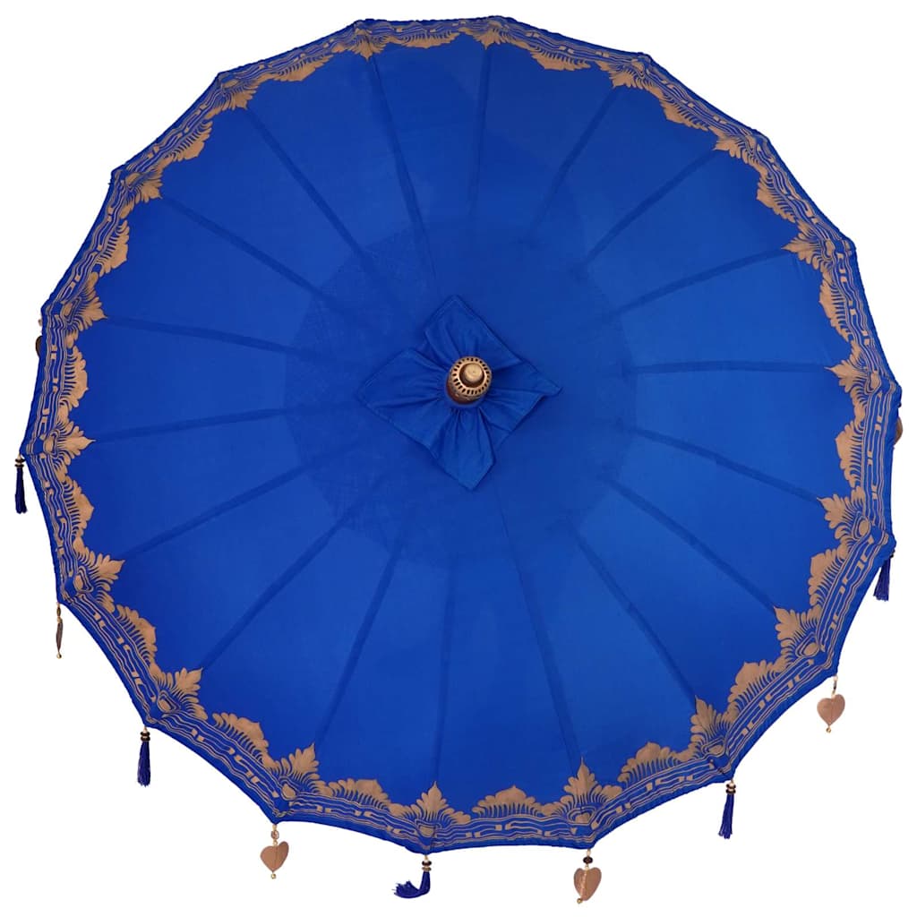 Balinesischer Sonnenschirm 260 Blau 180-190 cm
