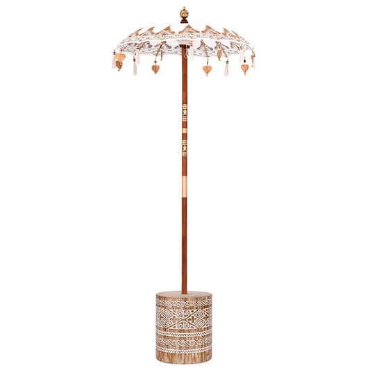 Balinesischer Sonnenschirm Creme 95 x 95 x 260 cm