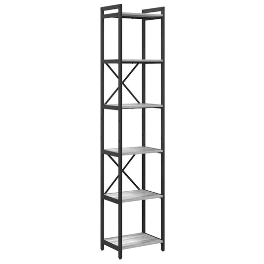 Bücherregal Grau Sonoma 40 x 30 x 188 cm Holzwerkstoff