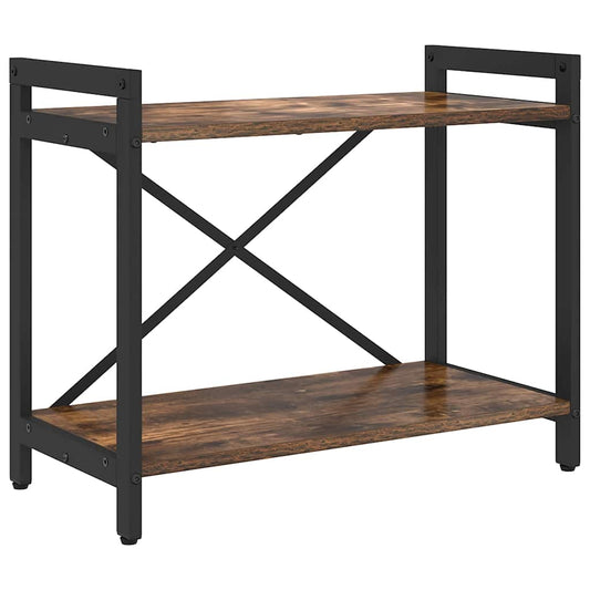 Bücherregal Räuchereiche 60 x 30 x 48,5 cm Holzwerkstoff