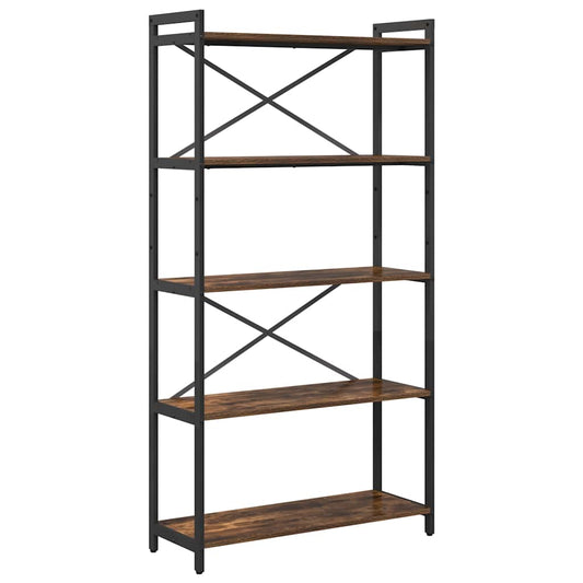 Bücherregal Räuchereiche 80 x 30 x 153 cm Holzwerkstoff