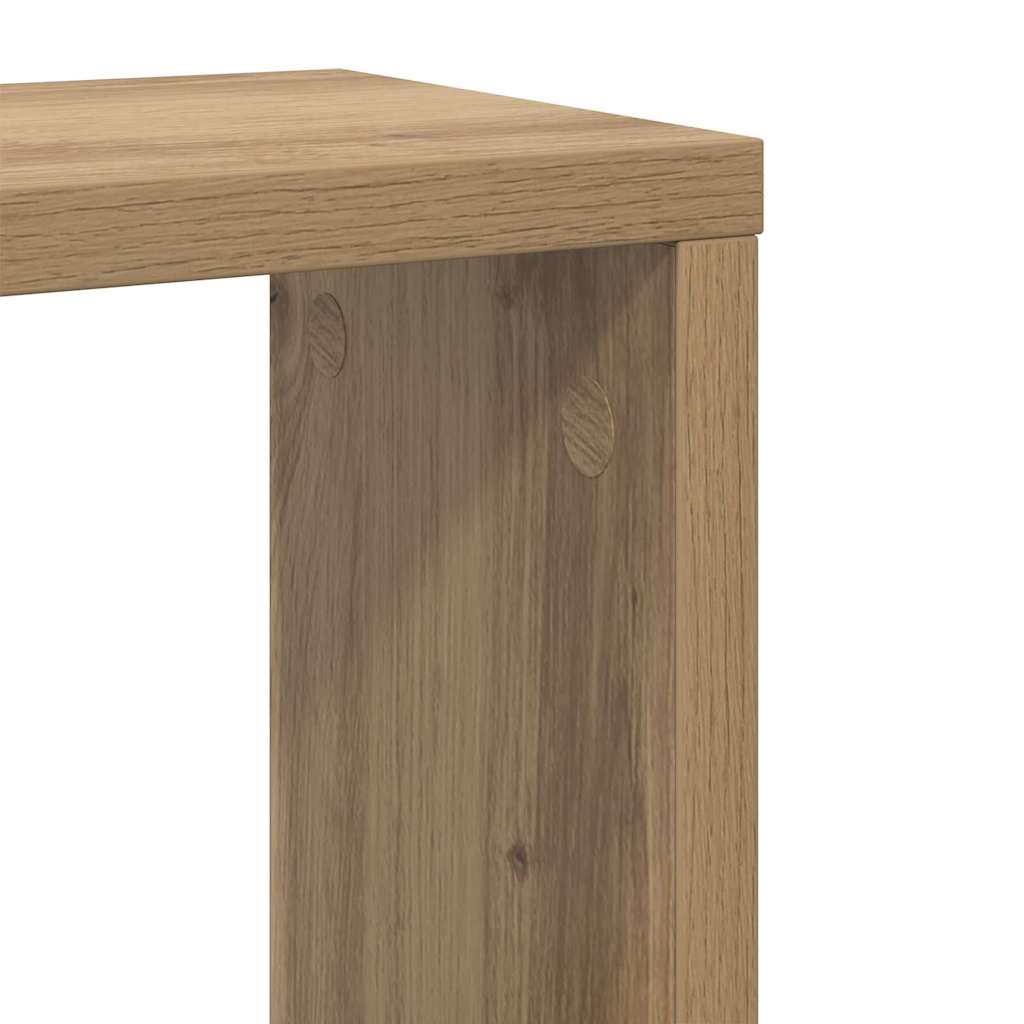 Wandregale 2 pcs Artisan-Eiche 26 x 15 x 26 cm Holzwerkstoff