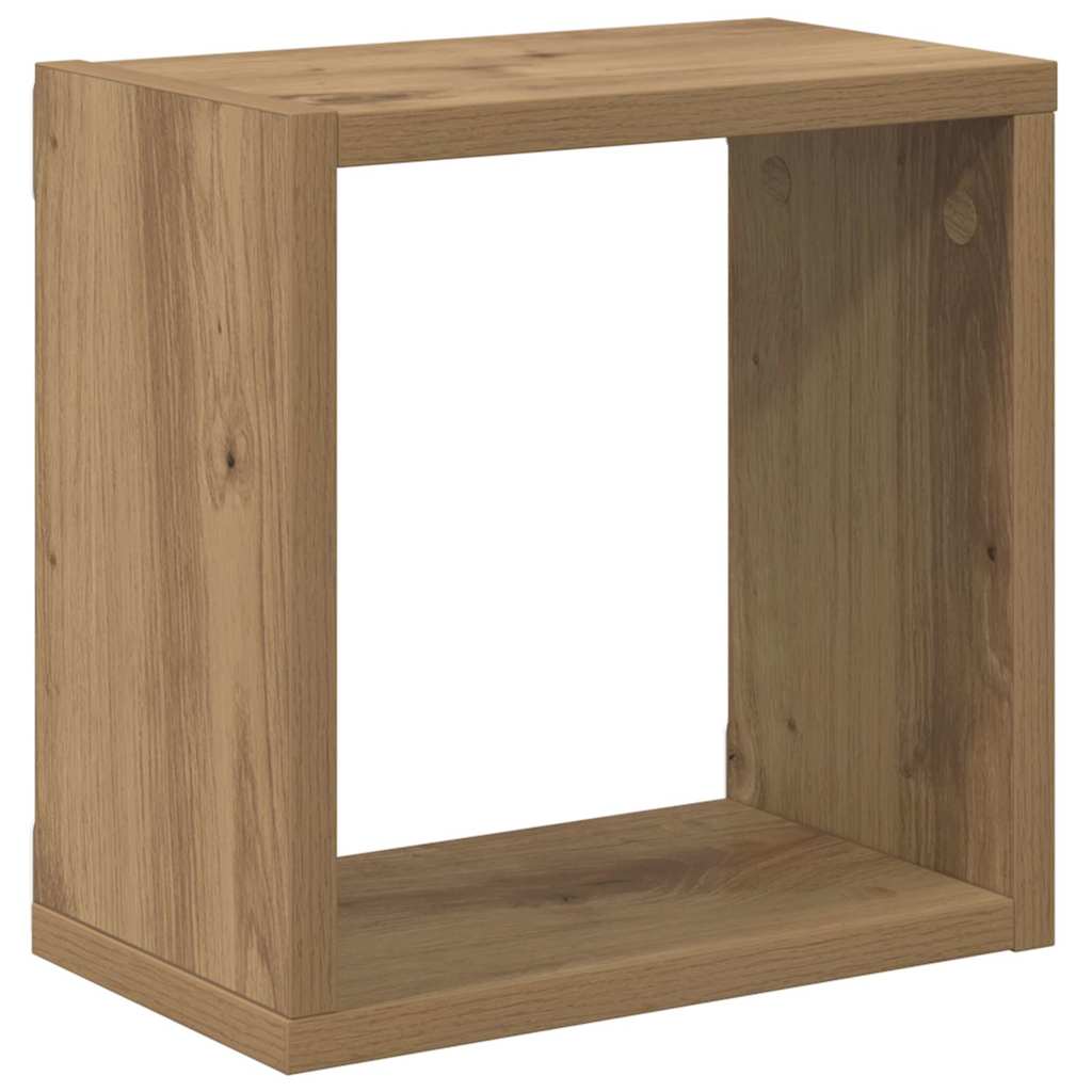 Wandregale 2 pcs Artisan-Eiche 26 x 15 x 26 cm Holzwerkstoff