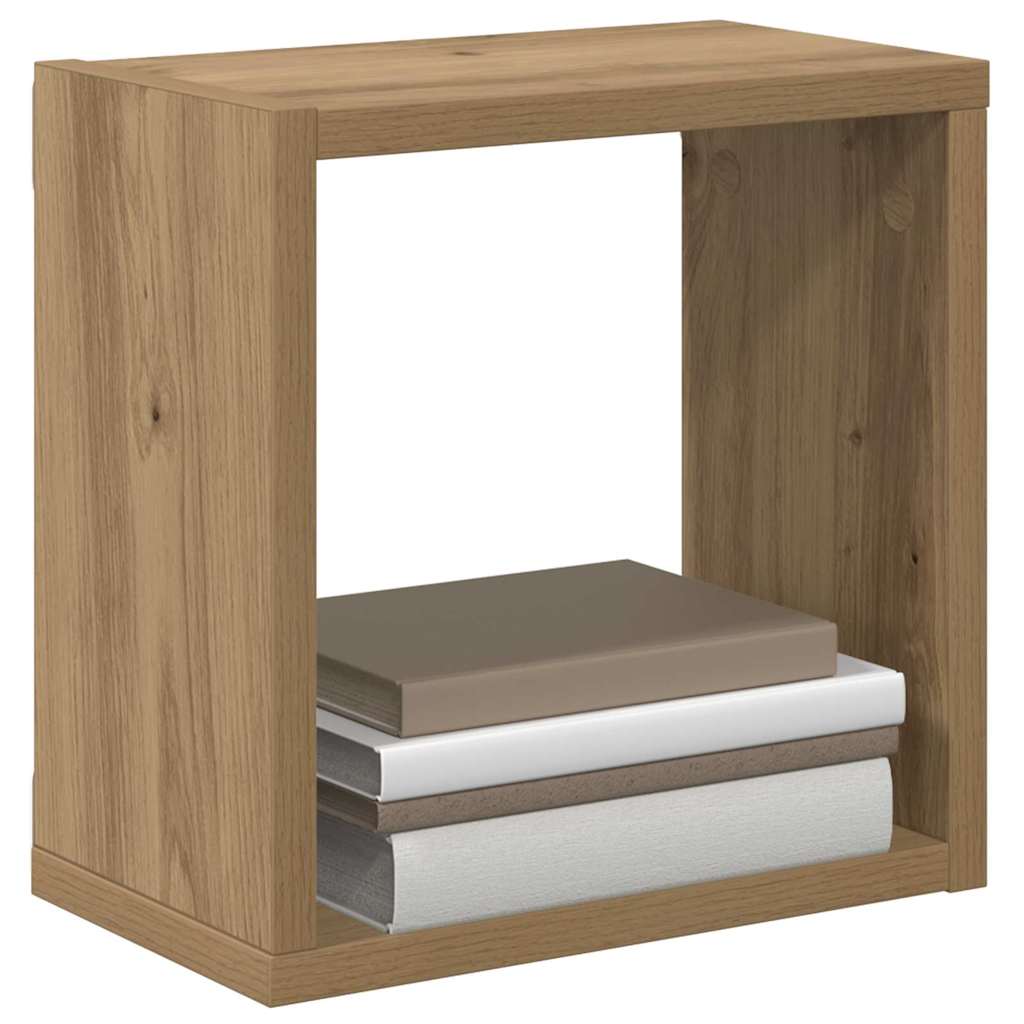 Wandregale 2 pcs Artisan-Eiche 26 x 15 x 26 cm Holzwerkstoff