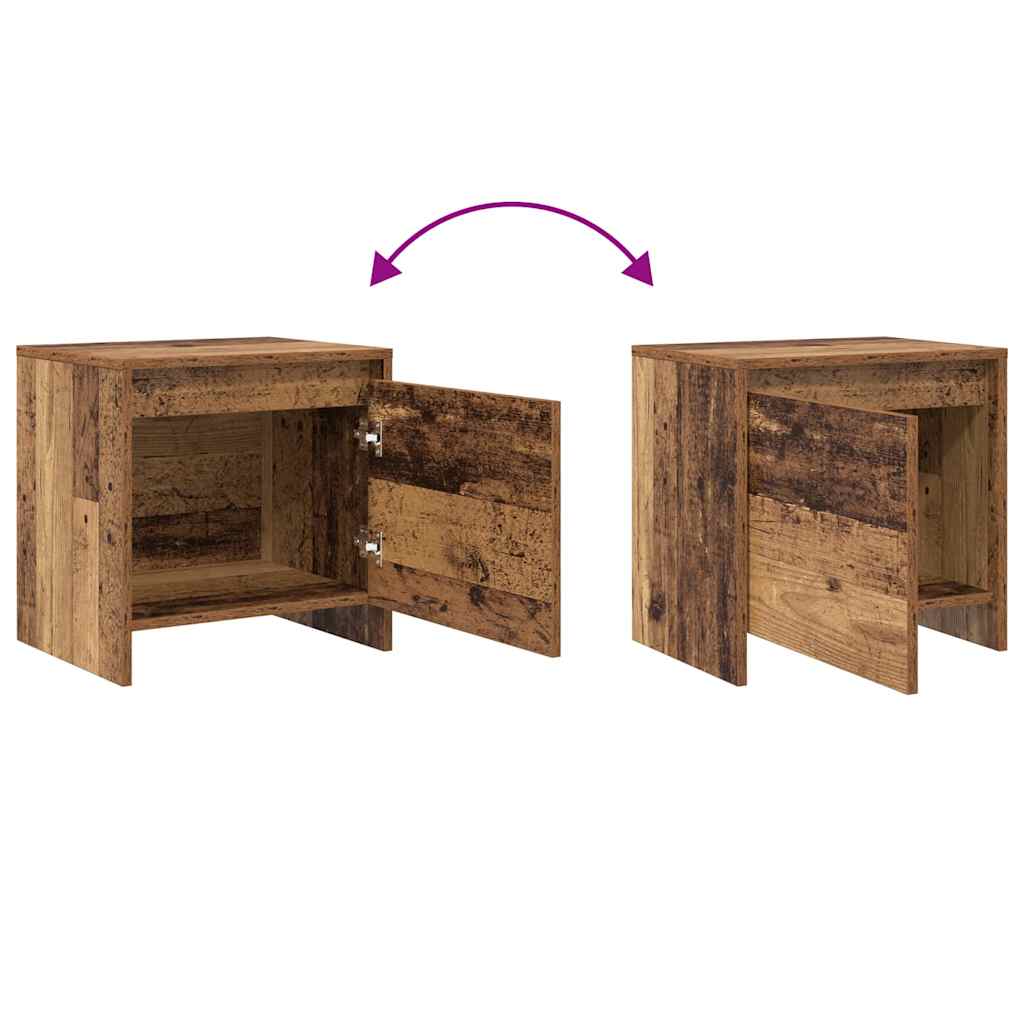 Nachttisch Altholz 45 x 34 x 44,5 cm Holzwerkstoff