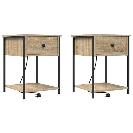 Nachttisch 2 pcs Sonoma Eiche 42 x 41 x 56 cm Holzwerkstoff