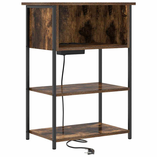 Nachttisch Räuchereiche 55 x 31 x 76 cm Holzwerkstoff