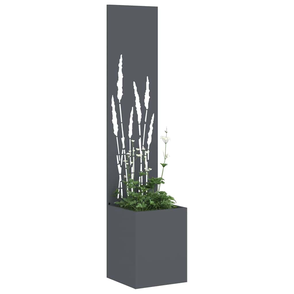 Garten Sichtschutz-Leinwand Anthrazit 32 x 140 cm