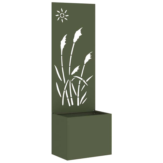 Garten Sichtschutz-Leinwand Olivgrün 50 x 140 cm