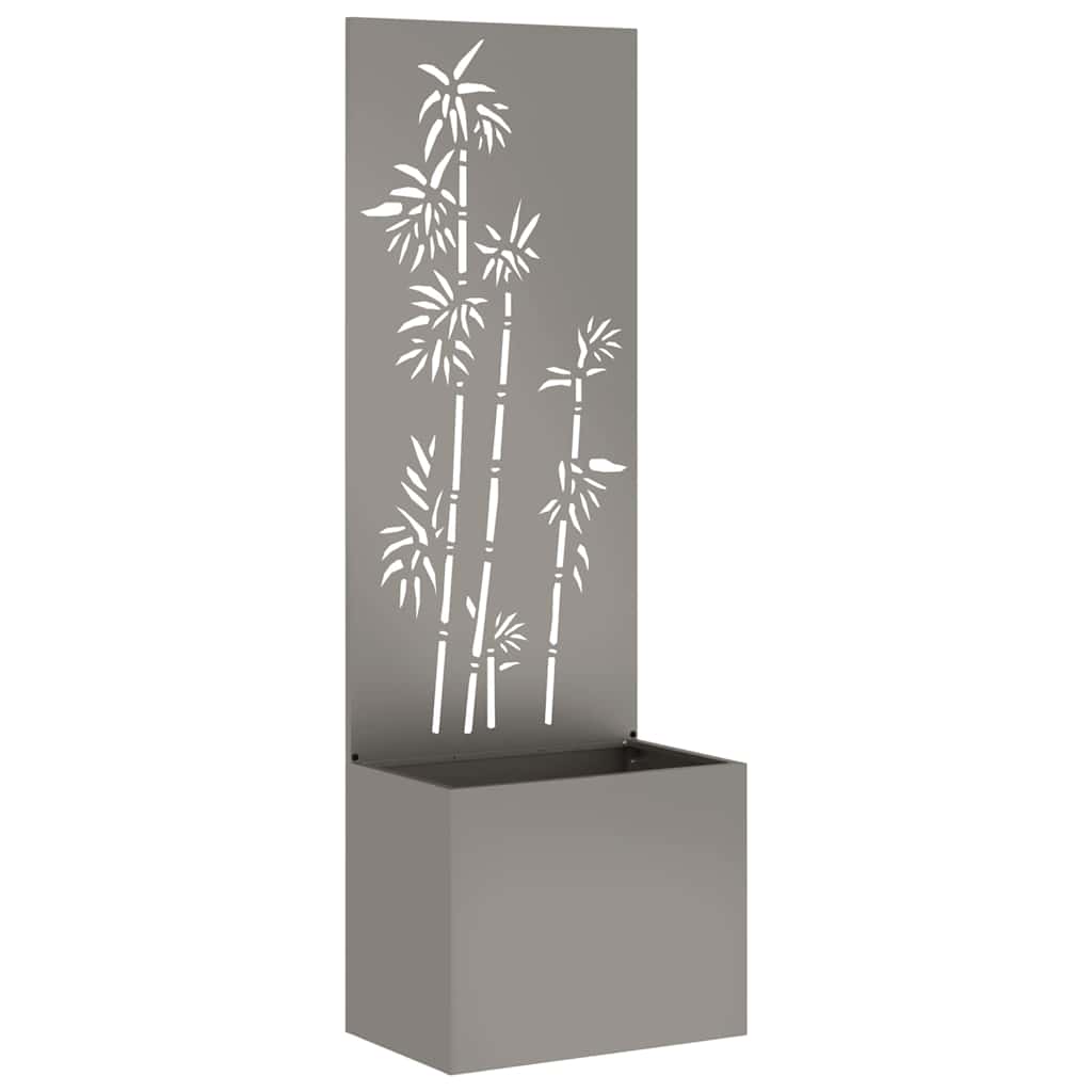 Garten Sichtschutz-Leinwand Floral Rostig 50 x 140 cm