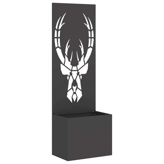 Garten Sichtschutz-Leinwand Tiermuster Schwarz 50 x 140 cm